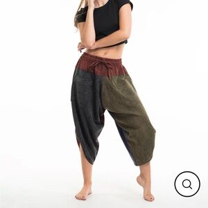 Patchwork Harem Pants